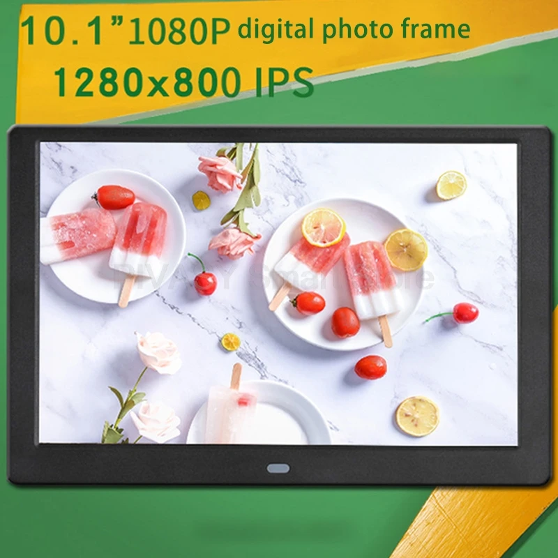กรอบรูปดิจิตอลอัลบั้มอิเล็กทรอนิกส์ขนาด 10.1 นิ้ว ความละเอียด 1280x800 IPS HD พร้อมลำโพงสเตอริโอและกรอบบางเฉียบสำหรับโฆษณา
