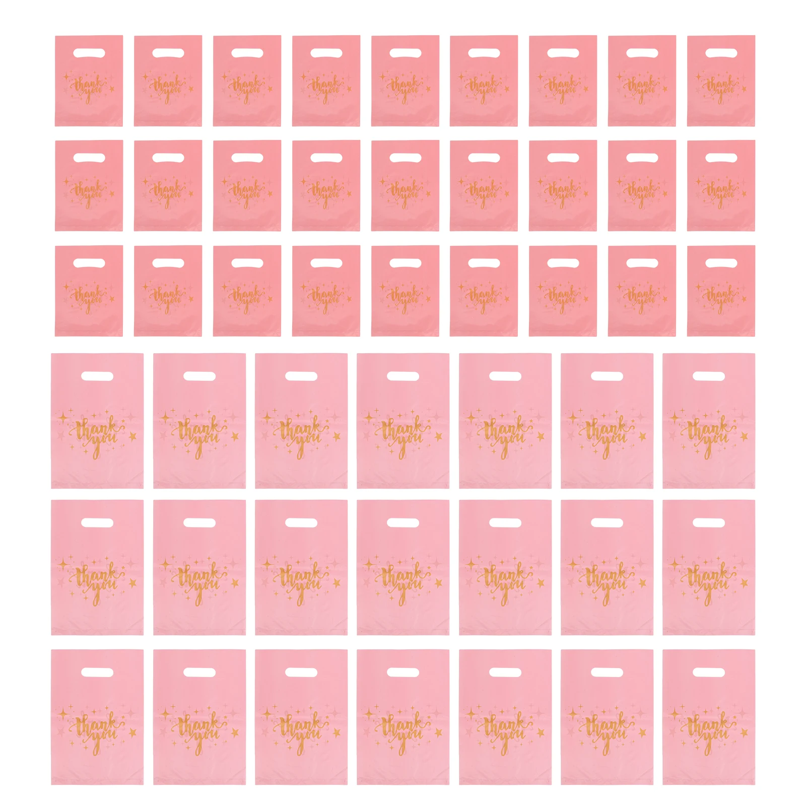 

200 Pcs Gift Bags Plastic Shopping Cute Small Business Favor Boutique Elegant Design Durable Material Versatile Use