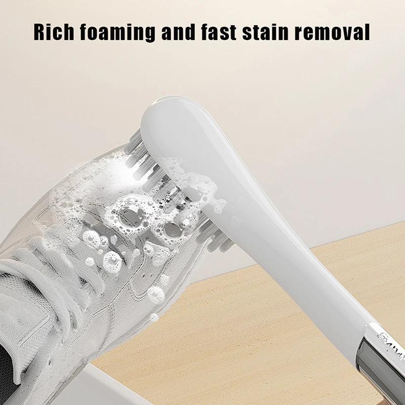 Creative Long Handle Shoe Cleaning Brush Multifunction Household Cleaning Brush Laundry Tool White Shoes Sneakers Boot Cleaner