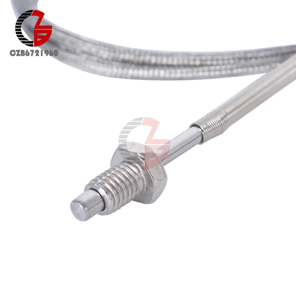 1M 2M  PT100 M6 M8 K Type Screw Thermocouple Temperature Controller Sensor Probe 0-800C Stainless Steel Thermal Detect Sensor