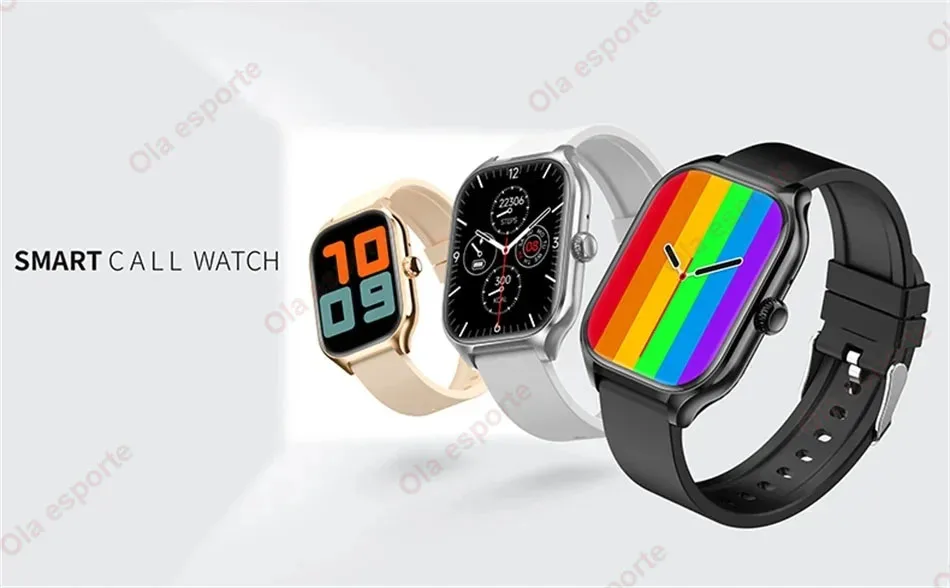 Smartwatch für Männer 2,01'' AMOLED-Bildschirm Wasserdicht Mehrere Sportmodi Fitness HD Bluetooth-Anruf Smartwatch für Männer und Frauen Armband Ht30 – Detail 2