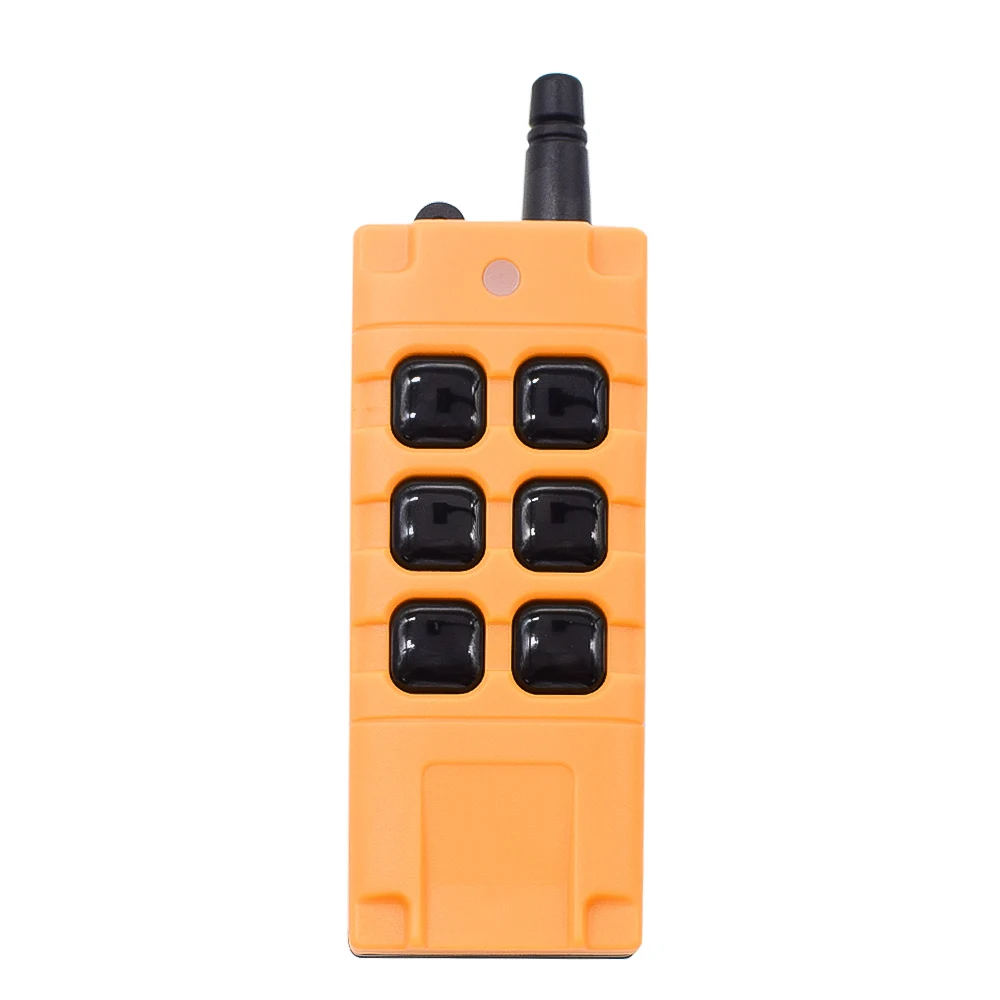 100-2000m Long Distance 6CH 6 Buttons RF Wireless Remote Control Transmitter 433MHz Learning Code 1527 Controller Large Size