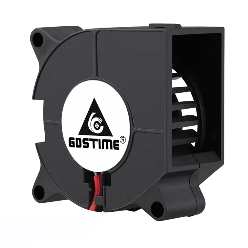 Gdstime-ventilador de turbina sin escobillas para impresora 3D, accesorios de refrigeración 5015, 30MM, 40MM, 50MM, cc 5V, 12V, 24V