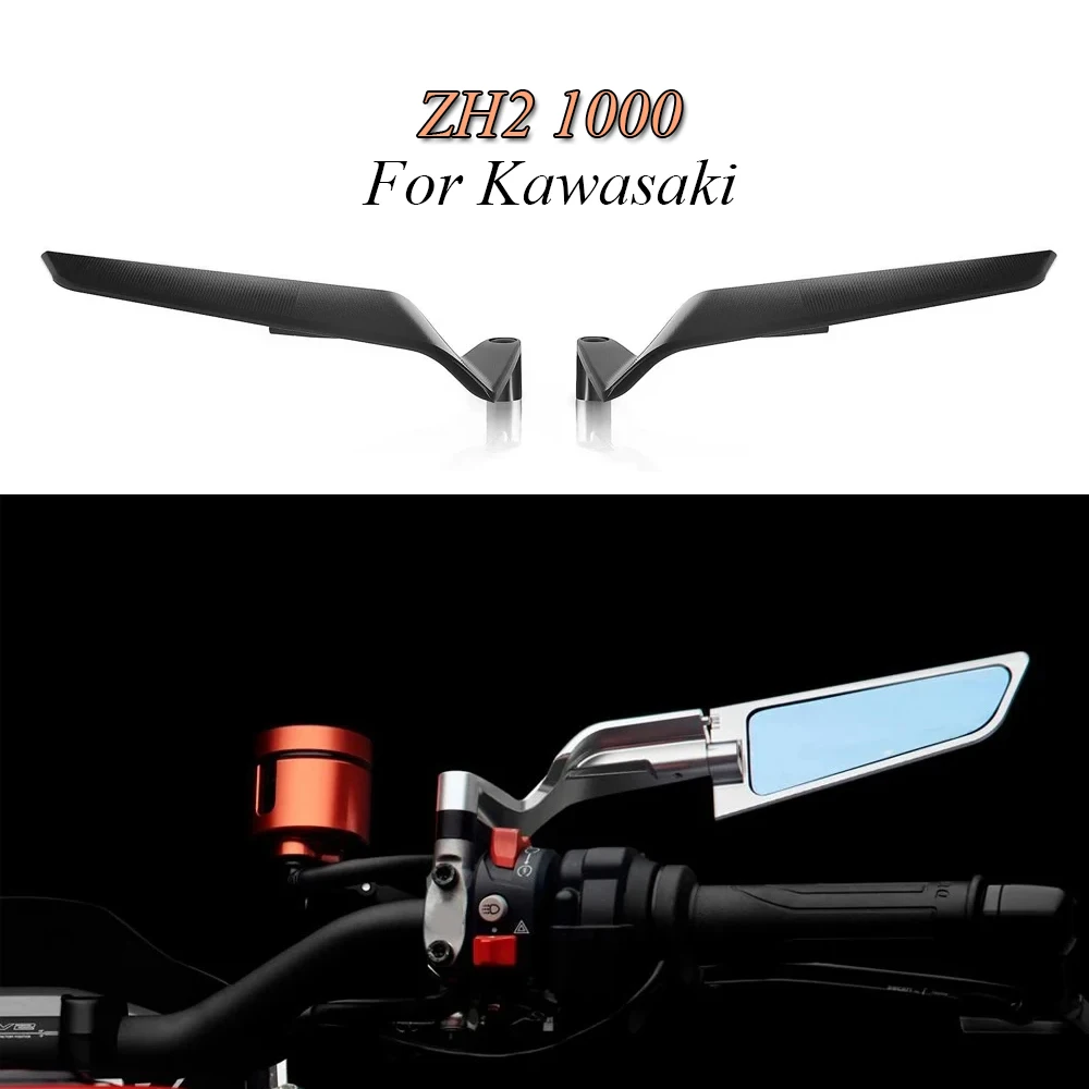 

For Kawasaki Z H2 ZH2 1000 2021-2023 Winglets Mirror Kits ZH2 Accessory Motorcycle Rearview Mirrors Adjustable Invisible Mirrors