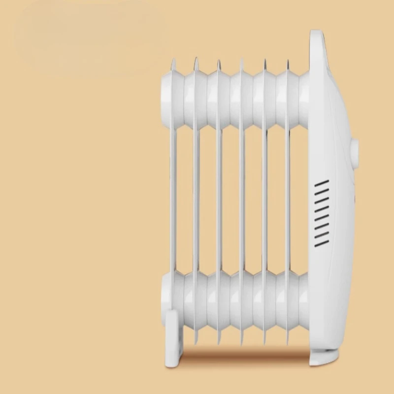 سخان مشعاع صغير مملوء بالزيت للمنزل، سخان مساحة كهربائي مع منظم حرارة ذكي، تسخين صامت وحماية من الأطراف