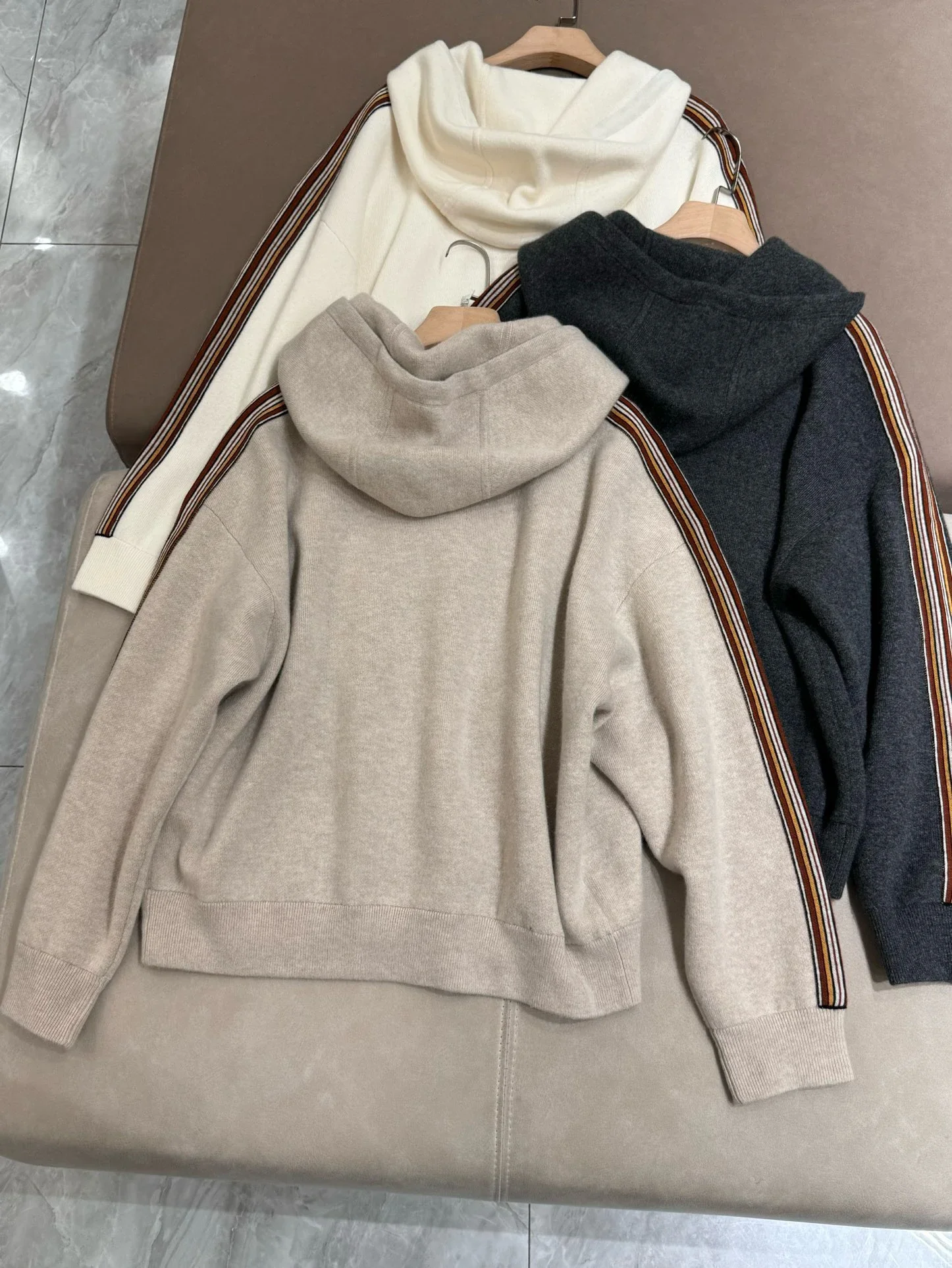 Women's Hooded Sweatshirt 2024 New Autumn Spring Cashmere Loose Casual Long Sleeve Hoodies