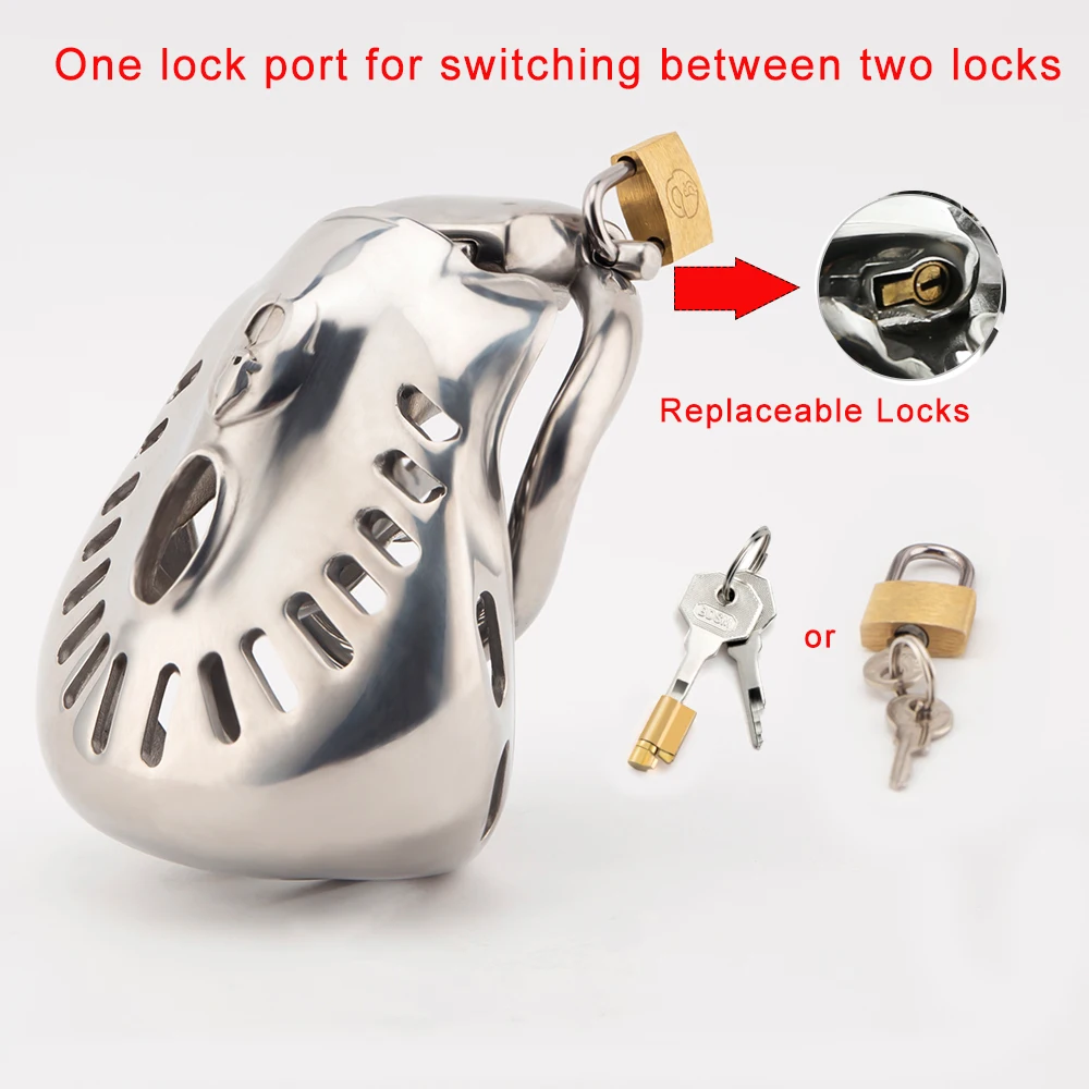 Fully Restraint Cock Cage Heavy Armor Stainless Steel Male Chastity CageBall Stretcher Penis Lock Chastity Belt Sex Toys For Men