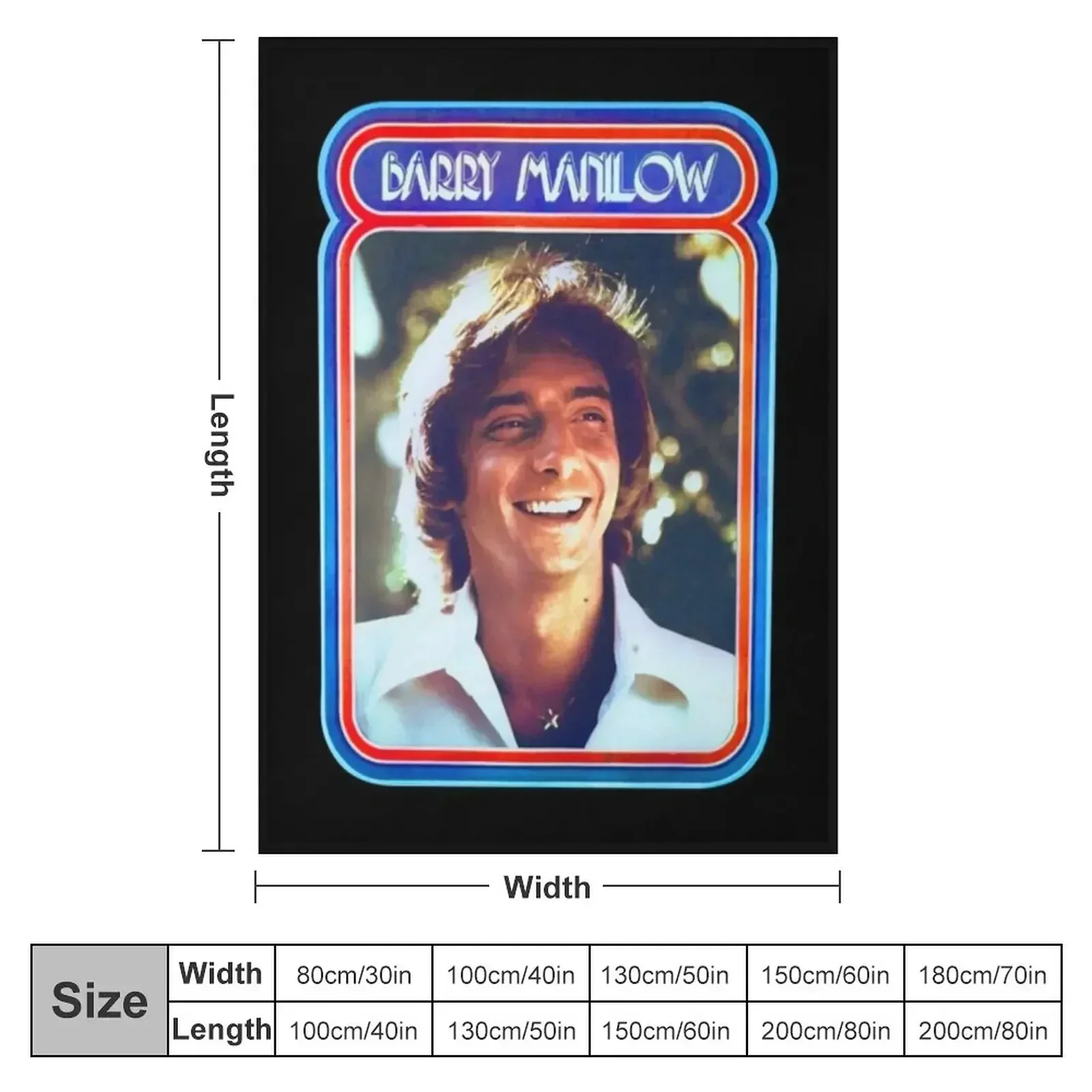 Barry Manilow Throw Blanket Luxury Designer wednesday Blankets