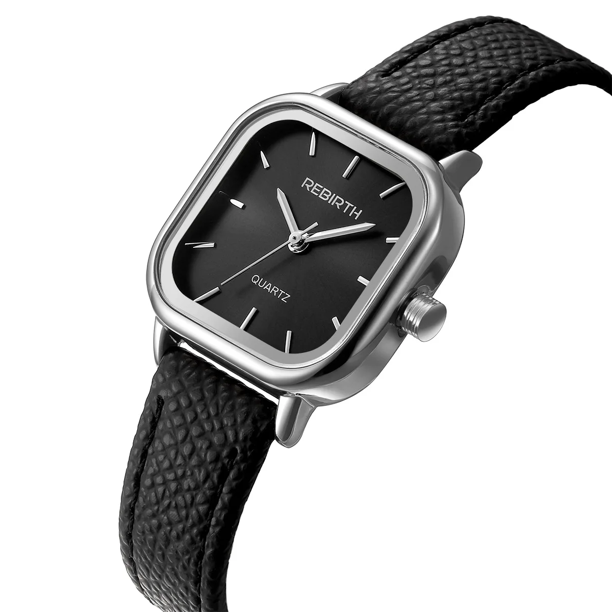 REBÊNCIA 2045L Moda Mostrador Quadrado Relógios Femininos Casual Pulseira de Couro Relógio de Pulso de Quartzo Reloj Mujer سا experien 