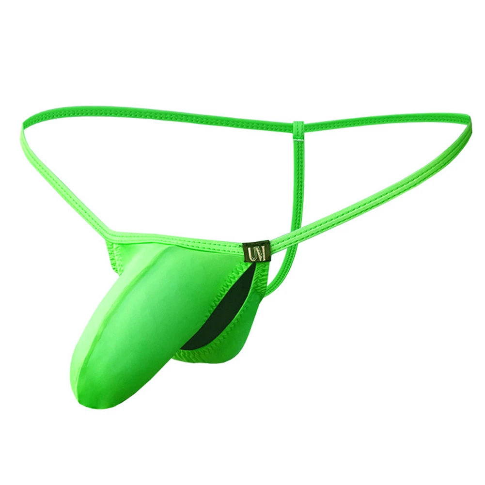 الانتفاخ الحقيبة الرجال ثونغ الملابس الداخلية ملابس غرفة نوم الأرجواني الرجال جوفاء التدريجي سيور ملخصات نمط 80 بولياميد 20 دنة