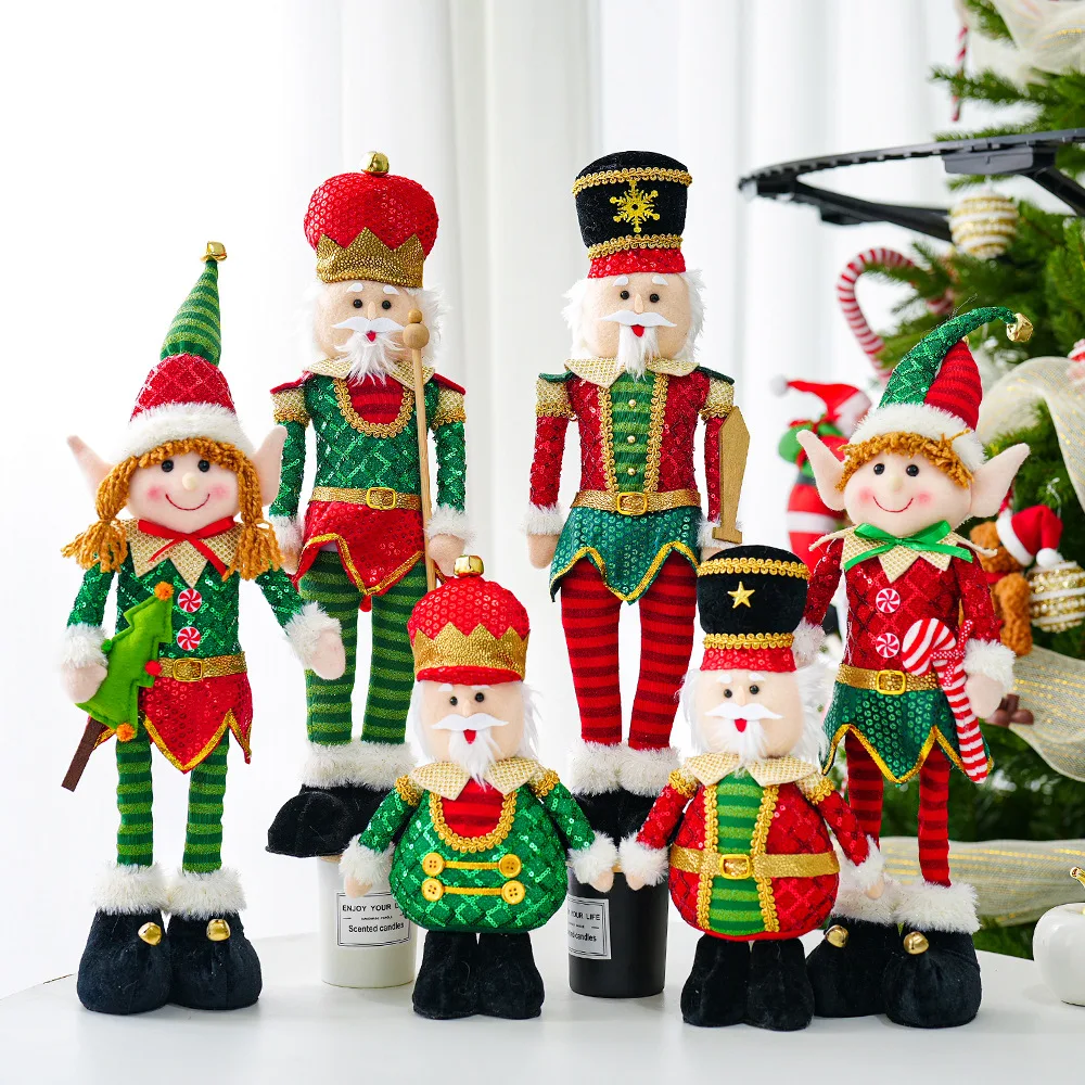 2025 new standing cloth elf figure Christmas party gift decoration home decoration ornaments