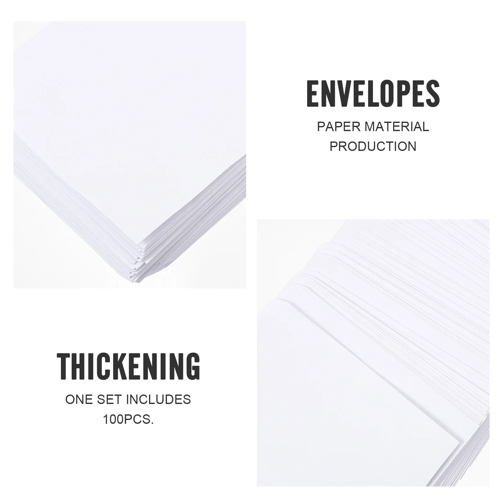 100Pcs Blank Paper Envelopes Cash Bills Storage Bags Safe Organizer Home Office School Envelopes Money Storage Bags