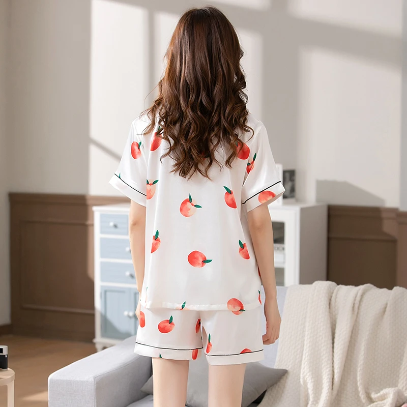 100% Real Silk Pyjamas for Women Nightgown Lady Pajams High Quality Girls Sleepwear Pure Silk Sleepshirts Set