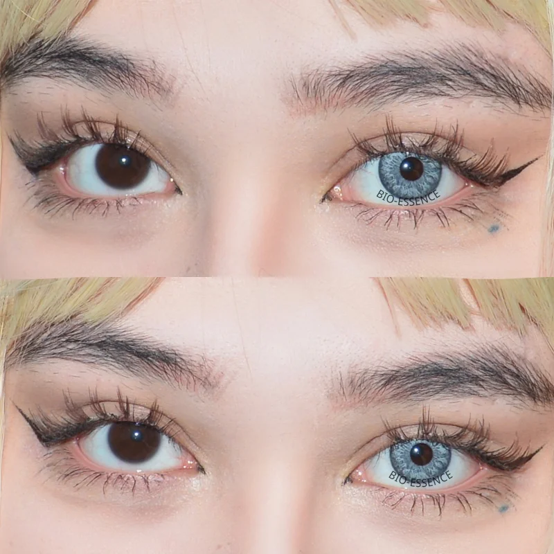 Bio-essence 1 Pair Colored Contact Lenses for Eyes Russian Girl Blue Lenses Monet Green Eye Lenses Natural Lenses Fashion Lenses