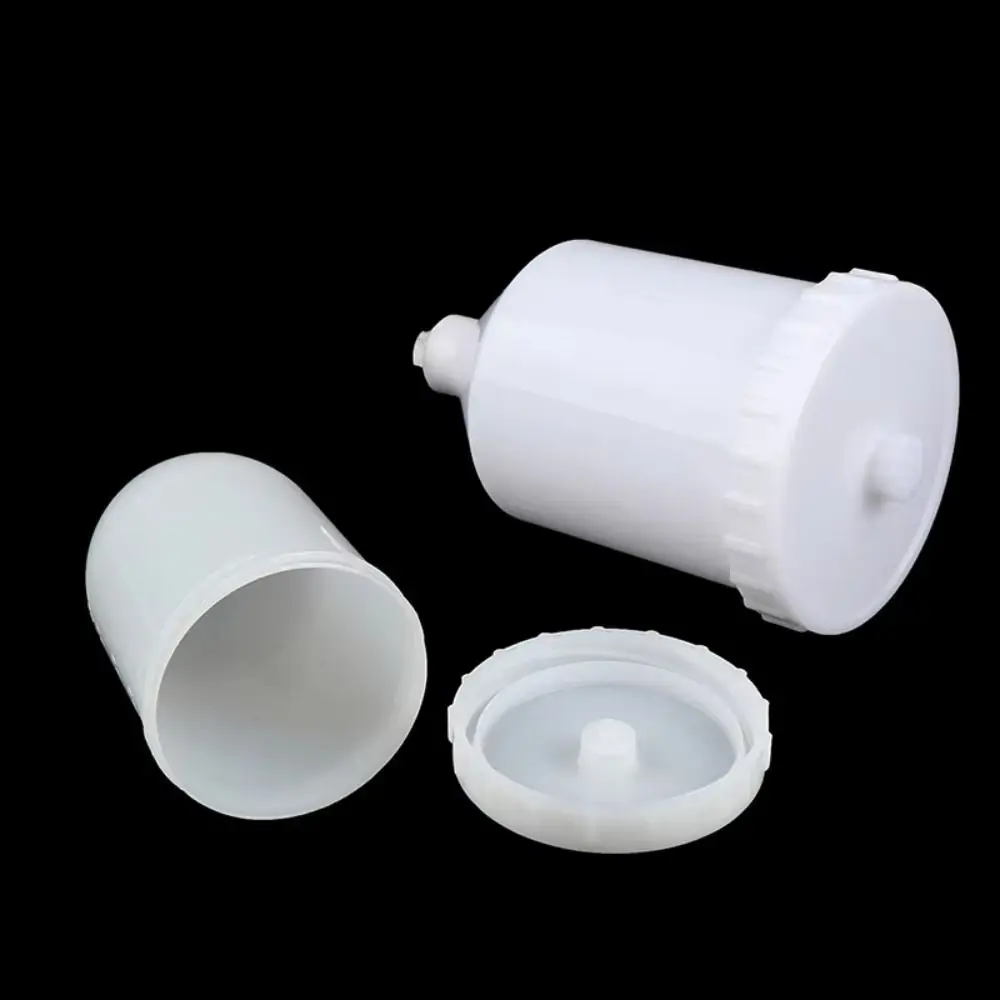 125/250/600ml Spray Paint Cup Universal Fit Plastic Gravity Feed Spray Cup Threaded Connector Paint Sprayer Pot
