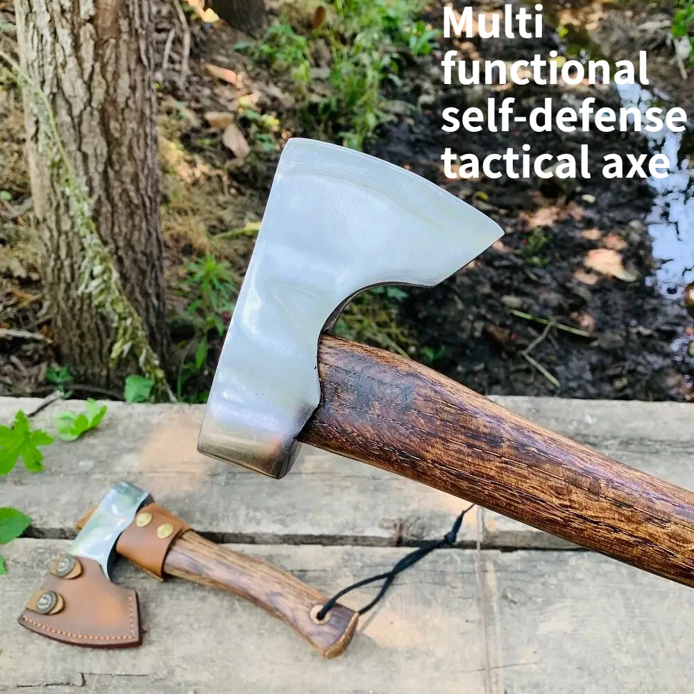 

Hand-forged Steel Neman Axe Camping Household Use Splitting Firewood and Cutting Trees Outdoor EDC Hand Tool
