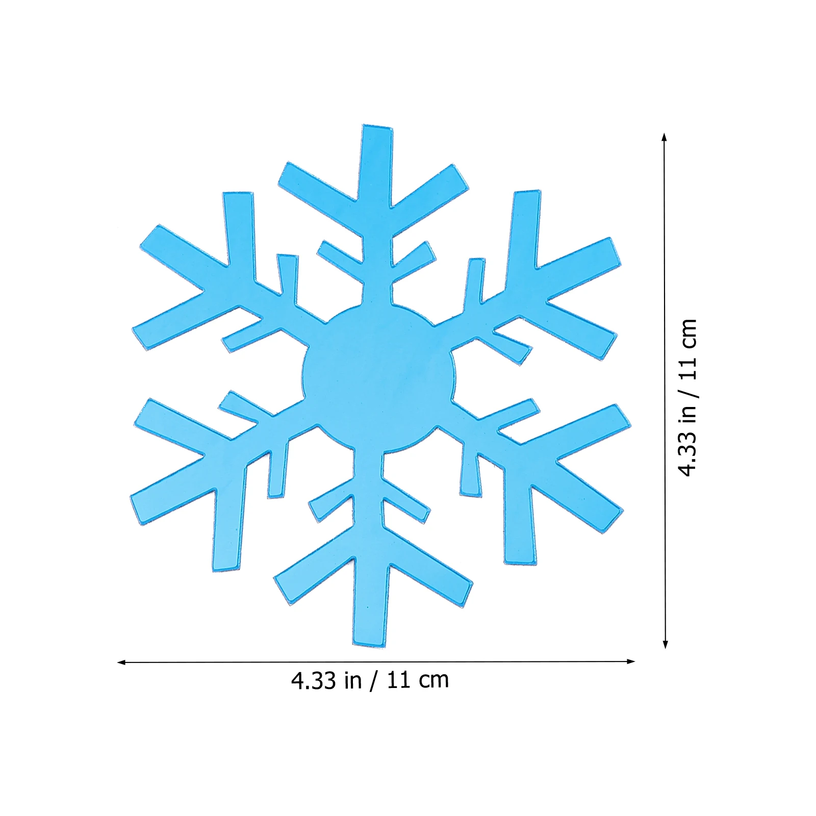 

15pcs Mirror Wall Stickers Christmas Snowflake Decorative Window Glass Posters Party Home Decoration Showcase Easy Remove
