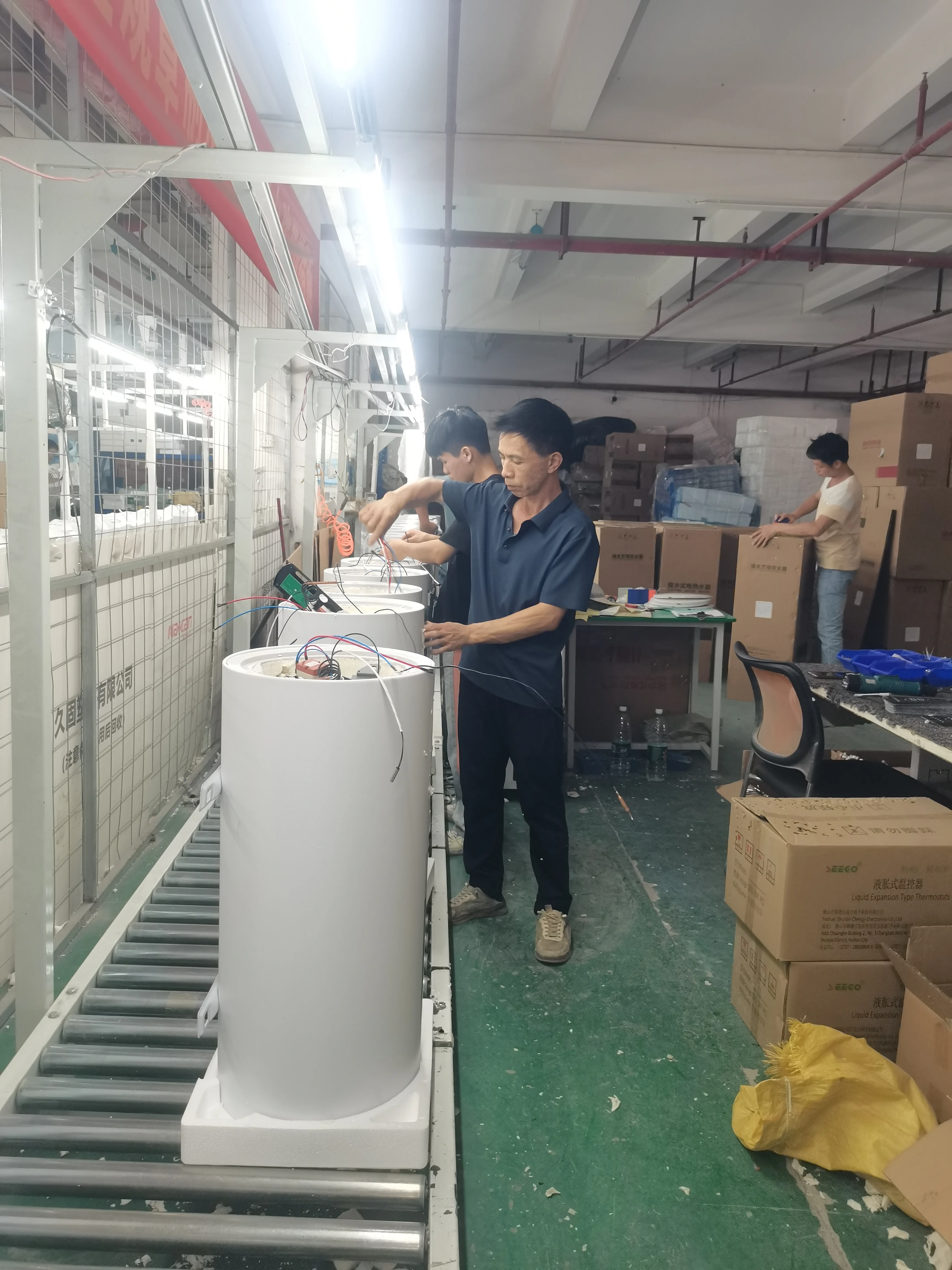 2000W Anticreeping Variable Frequency Electric Water Heater 100L Wall-Mounted Storage Instant Heat & Timed Booking Use