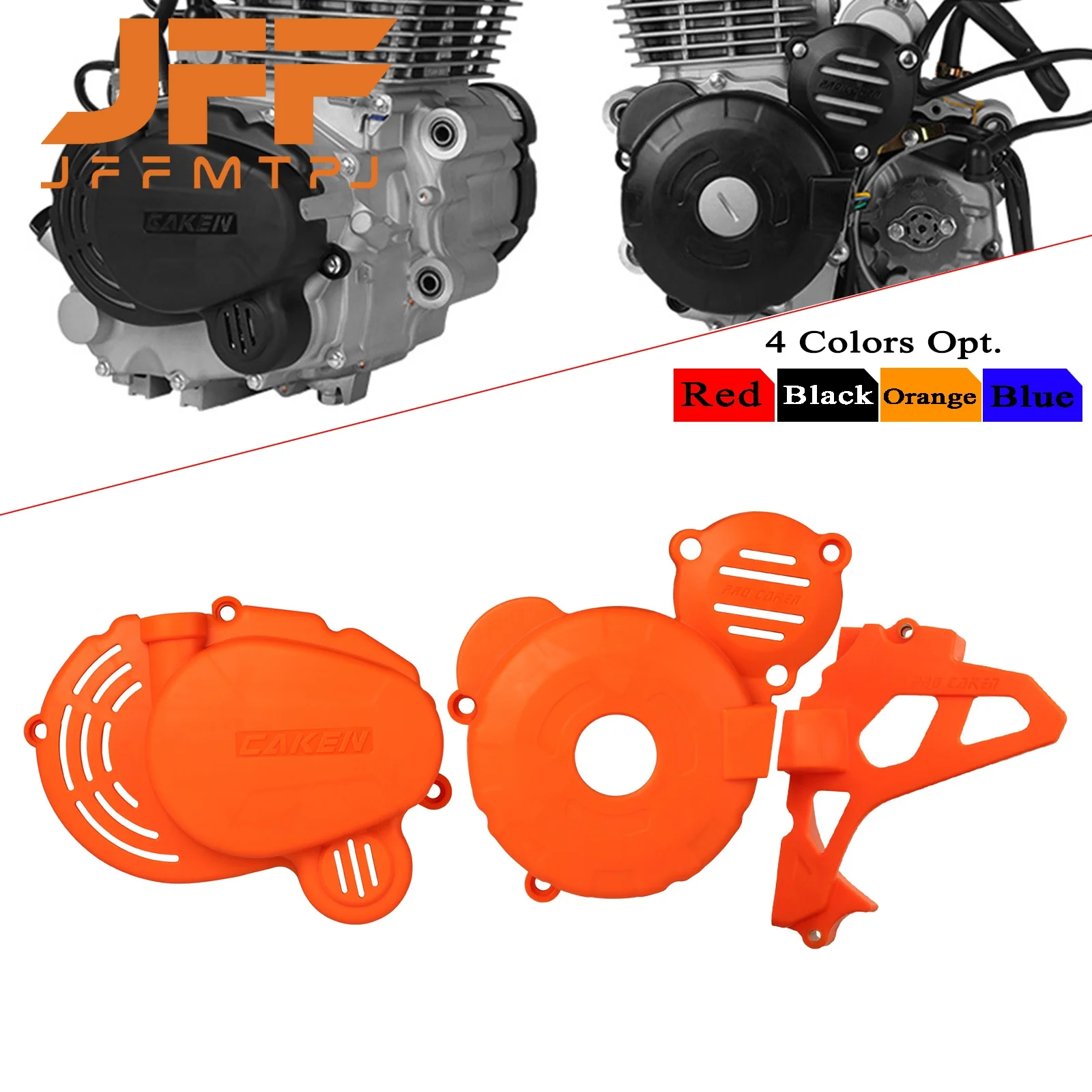 Motorcycle Engine Clutch Guard Water Pump Cover Ignition Protector For ZongShen CB250F ZS172FMM-3 Engine KAYO T4 GUIZUN BOSUER