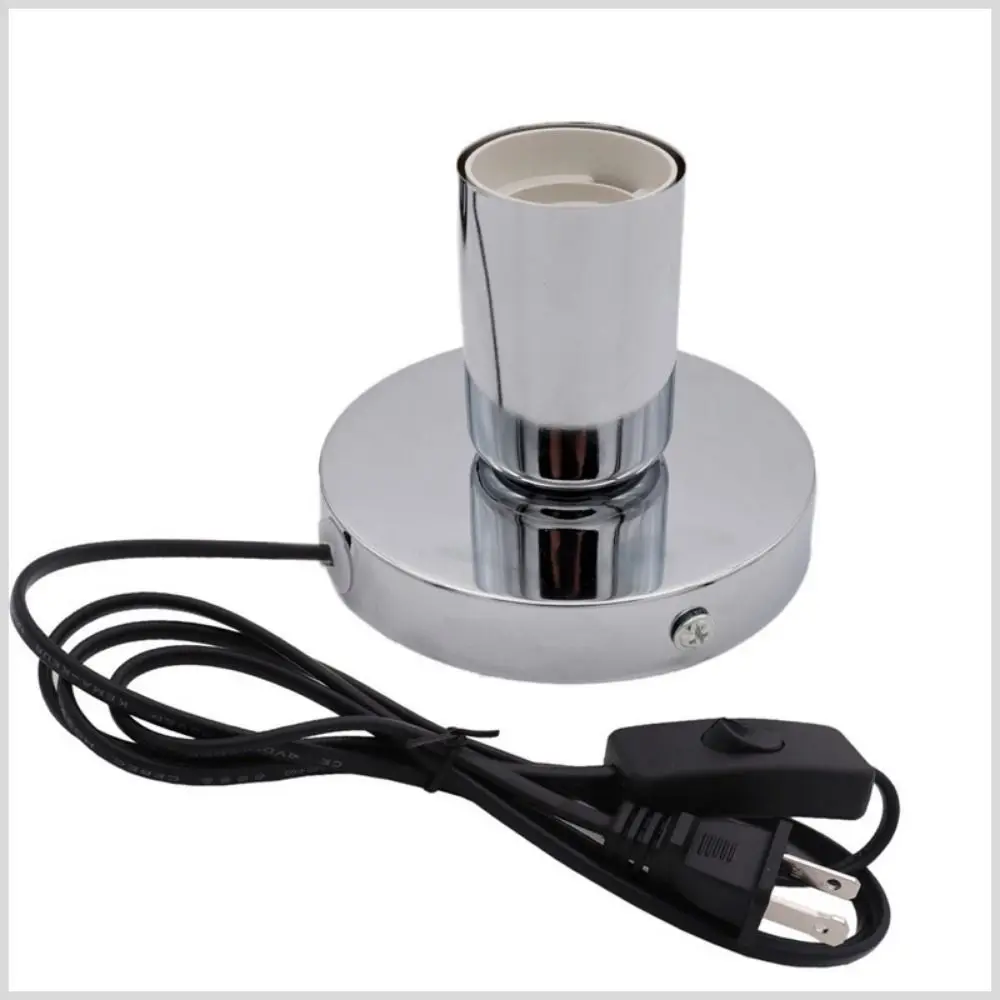 

With Line Desktop Lamp Base EU Plug Vintage Retro Pendant Bulb Socket Lamp Holder E27 Lamp Holder Light Socket