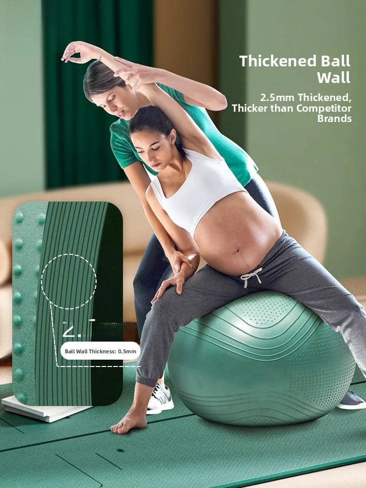

Thiened Yoga Ball for Pregnant Women Fitn Exercise Birth very Ball Adult Training Ballast Free Burst Proof Massage P...