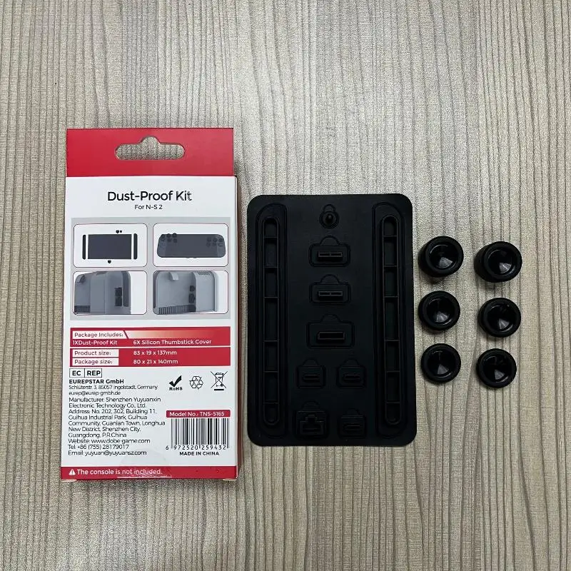 "Juego de tapones antipolvo y basculantes 16 en 1 compatibles con Nintendo Switch de segunda generación".