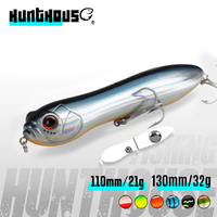 Hunthouse Pencil Fishing Lure Store Topwater Floating Freshwater Fishing Lure 110mm 130mm Big Rattle Ball Loud Noise For Bass