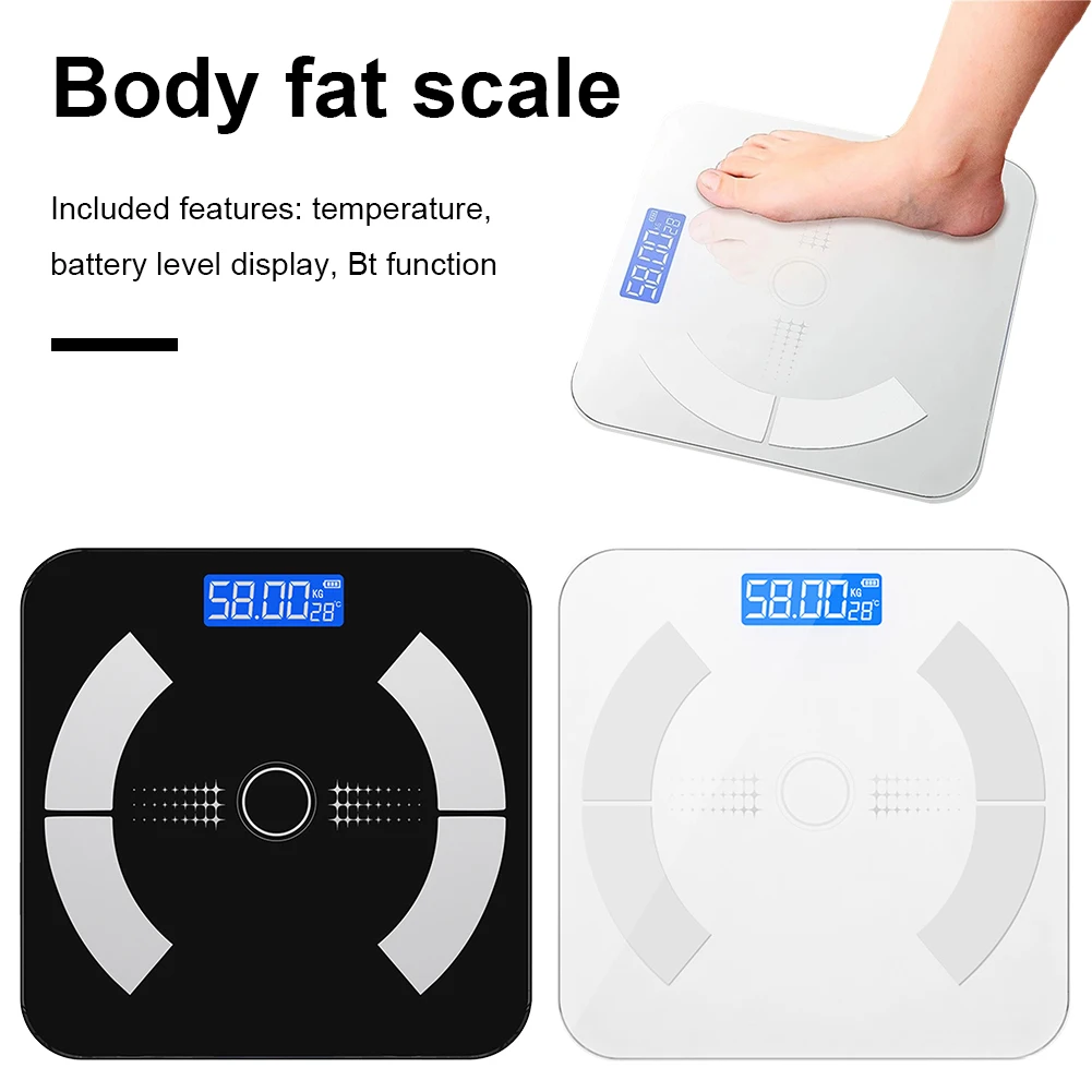 Electronic Weight Scale Fat BMI BMR Muscle Mass Weight Scale Bluetooth-Compatible Auto Recognition Digital Bathroom Weight Scale