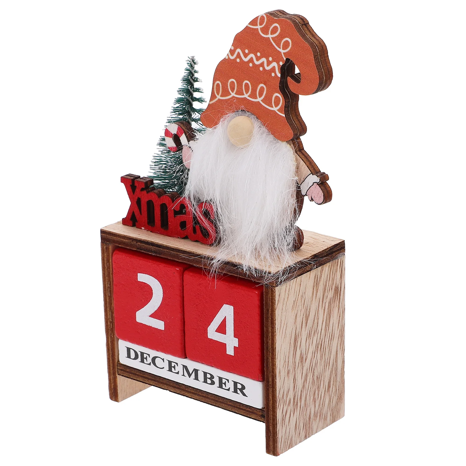 

1pcs Christmas Santa Decoration Wooden Desktop Calendar Xmas Blocks Countdown Home Holiday Table Ornament Xmas Supplies Festive