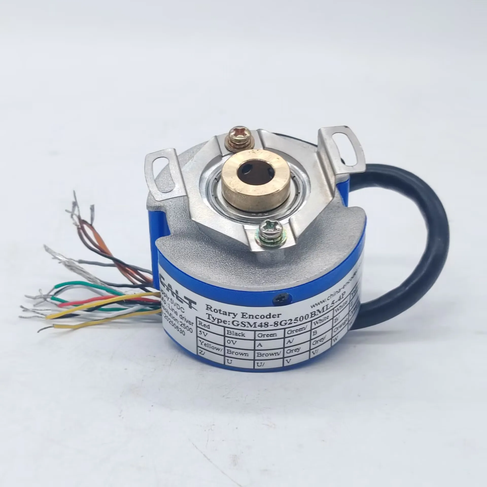 Enkoder obrotowy CALT GSM48-08G2500BML5-4P Enkoder silnika serwo Sygnał wyjściowy U, V, W