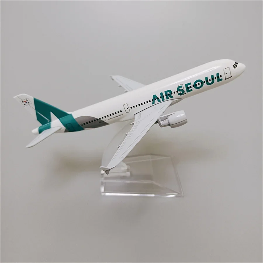 Alloy Metal Korean Air SEOUL Airlines Airbus 320 A320 Airplane Model Airways 1/400 Scale Diecast Plane Model Aircraft Gifts 16cm