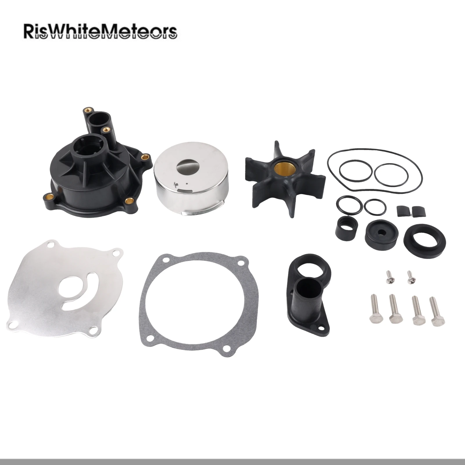 

RisWhiteMeteors 5001594 0435447 0390768 Water Pump Repair Kit Replacement for Johnson Evinrude OMC BRP Outboard