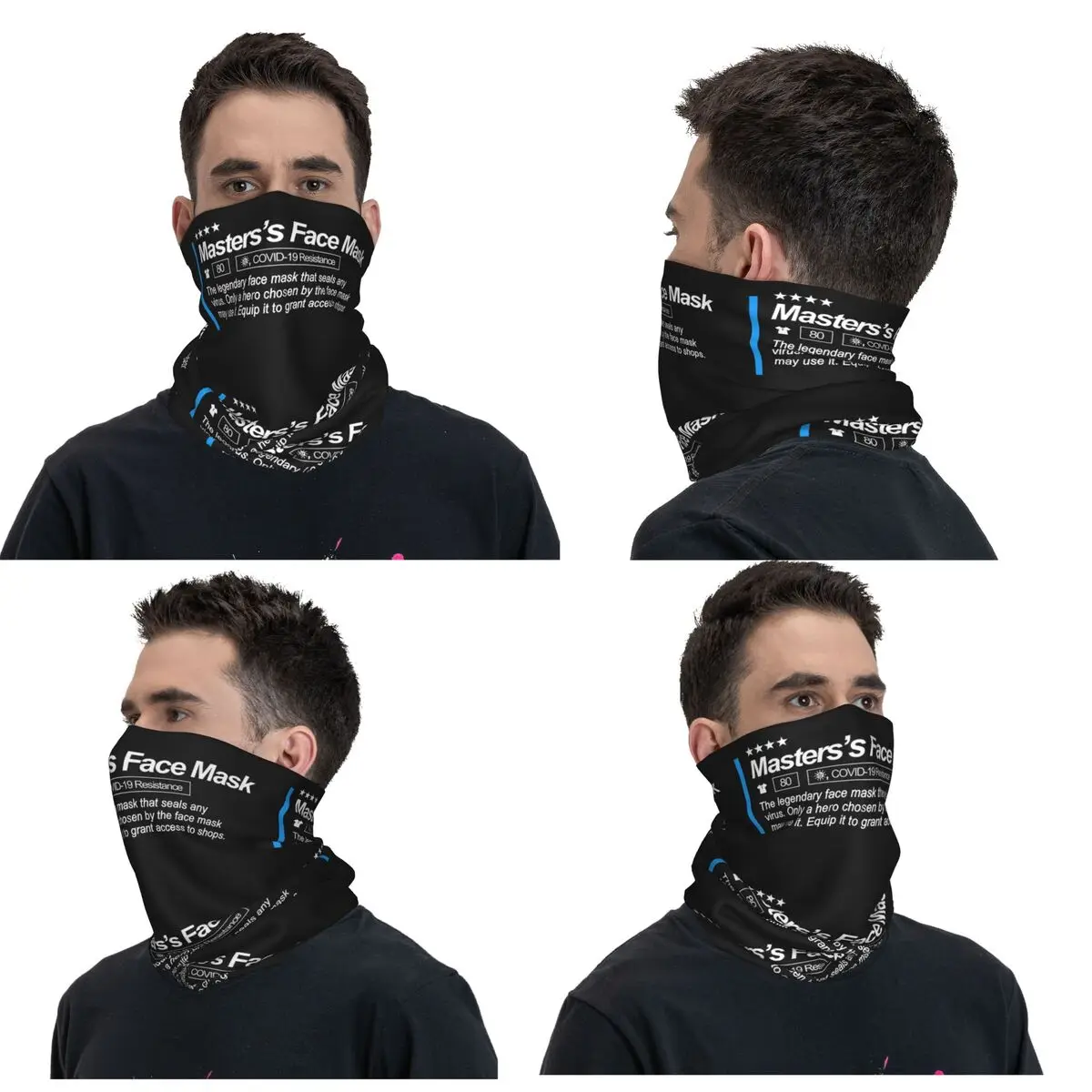 Master's Face Mask Gamer Bandana Neck Gaiter Printed Wrap Scarf Multifunction Cycling Scarf Riding Unisex Adult Washable