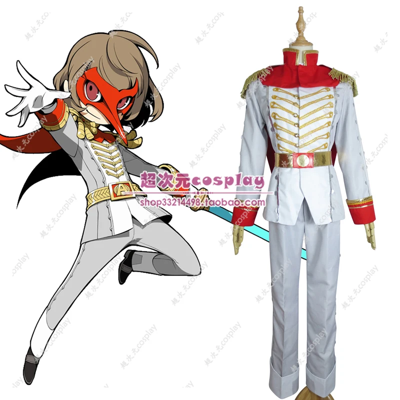 Anime Phantom Thieves of Hearts Goro Akechi Cosplay Costumes Crown Prince Ver. Uniform Halloween Carnival Party Suit