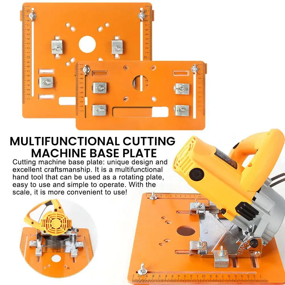 Cutting Machine Base Plate Electric Wood Multifunctional Flat Degree Cutting 45 Without 90 Oblique Cutting Degree Drilling L8Y9