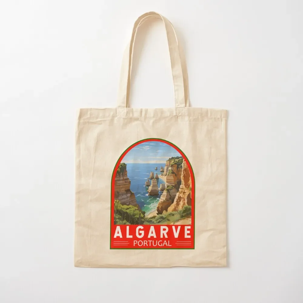 Algarve Portugal Travel Art Emblem Tote Bag Woman shopper bag Shopper handbag Canvas Tote Bag