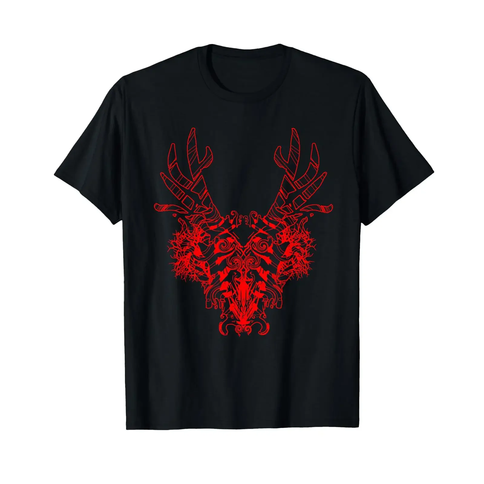 Wendigo Skinwalker Evil Monster Spirit Skull Mask T Shirt 9 vintage Washed Stretched Soft Breathable fashion graphic