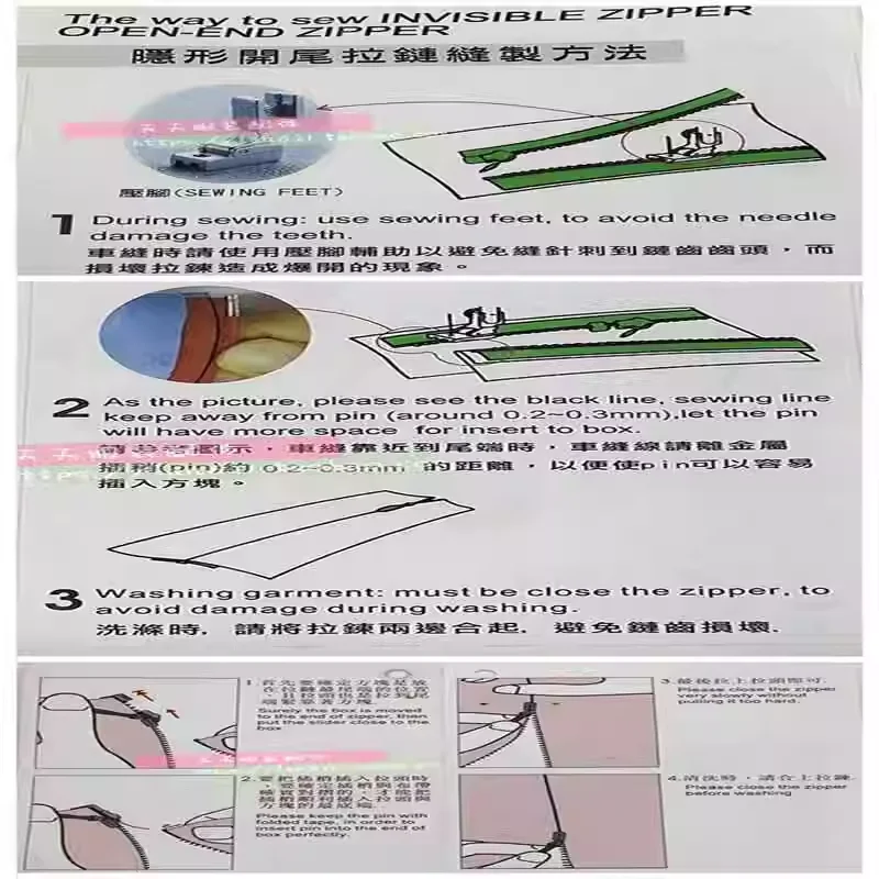 

10pcs/Lot 4# 60cm Nylon Zipper Lace Invisible Hidden Coil Single Open Princess Fabric Cardigan Jacket Dress Sewing Accessories