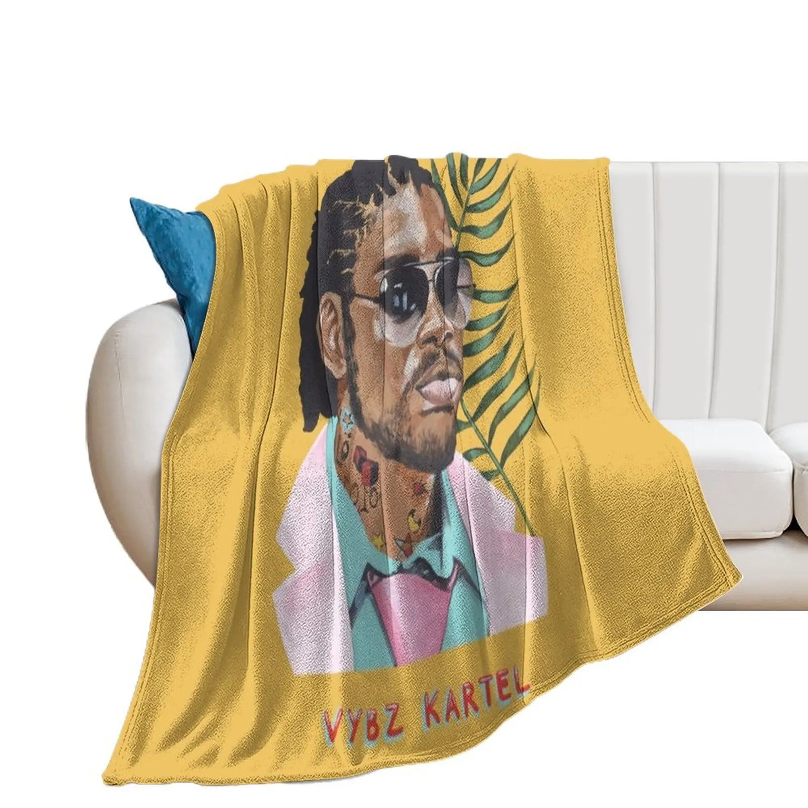 

Vybz Kartel. Jamaican Dancehall Hero Throw Blanket heavy to sleep for winter blankets and throws Furrys Blankets