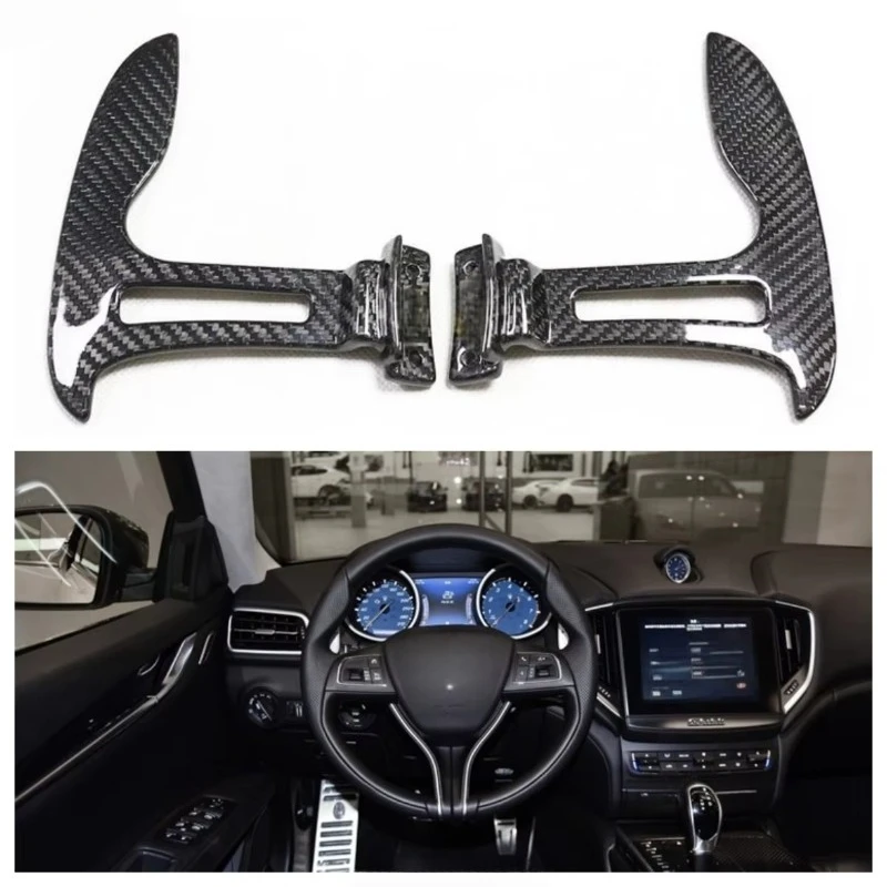 

Car steering wheels for Levante Ghibli Quattroporte carbon fiber steering wheel paddles