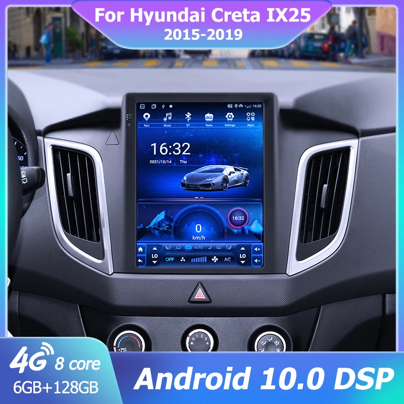 

2 Din Android 11 Car Stereo Radio Multimedia Video Player For Hyundai Creta IX25 2015-2019 Navigation GPS 2din Carplay RDS IPS