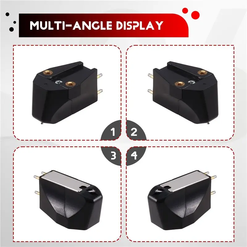 ABMF LP Turntable Stylus Oval Design Moving Magnetic Replacement Stylus Needle for Vinyl Record Player Phonograph Accessories