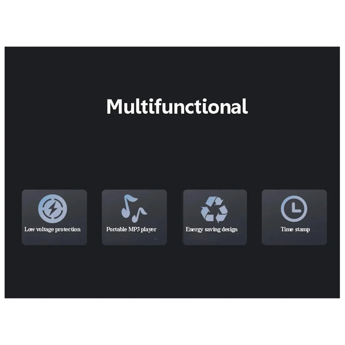 XD28-Lecteur MP3 Hifi Sans Perte, Baladeur à réinitialisation Arrière avec Affichage LED, Enregistreur Chronométré à Security ation Vocale