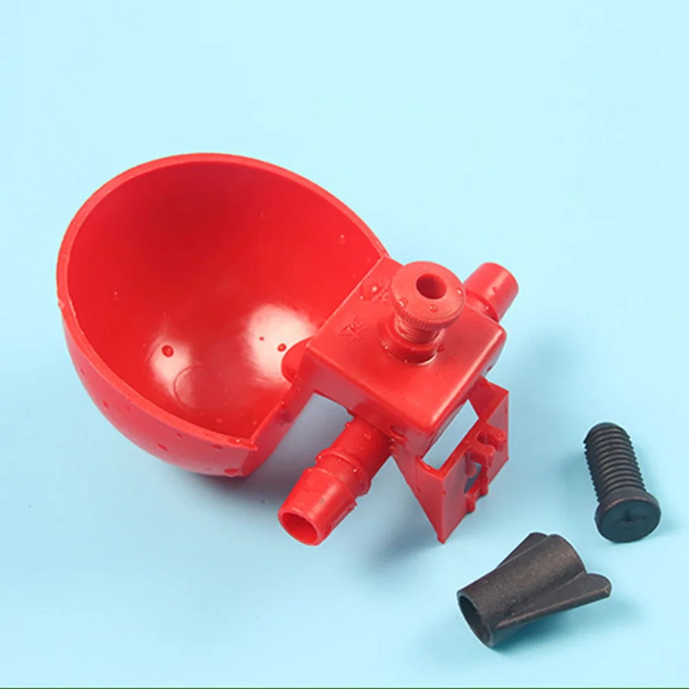 

20PCS Chicken Pigeon Quail Automatic Drinking Bowls Red Adjustable Water Volume Poultry Farm Plastic Easy Safe