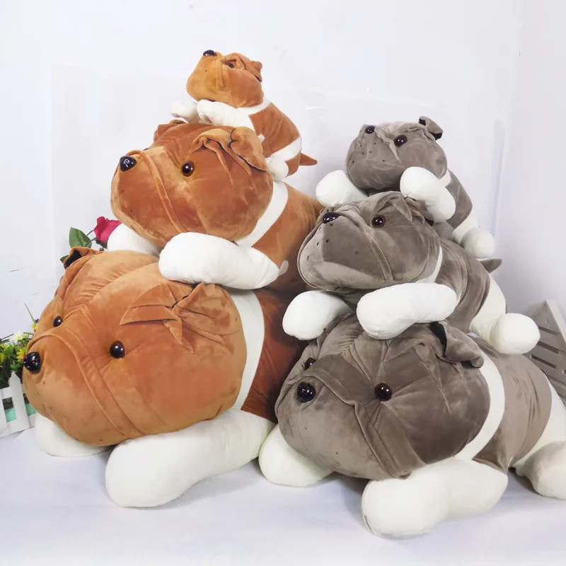 

New 20cm Bulldog Plush Shar Pei Dog Toys Stuffed Animal Doll Pendant Baby Kids Friend Birthday Gift Present Home Car Decor