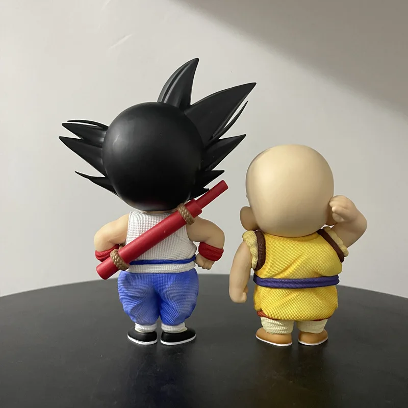 10/14cm Dragon Ball Z Kid Goku Kuririn Son Goku Cute Anime Figure Pvc GK Action Figures Collectible Model Zabawka Dla Dzieci Prezenty