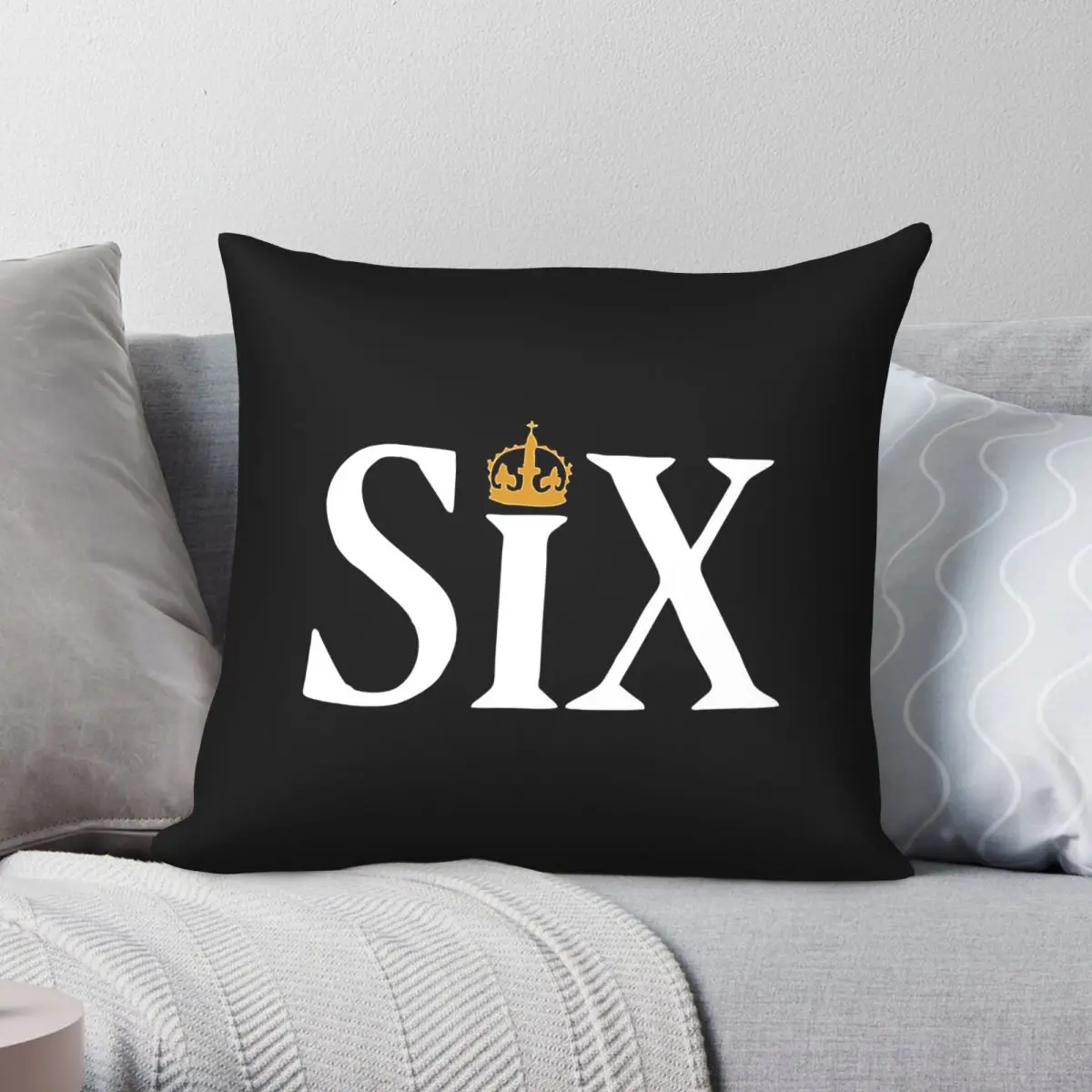 Six Musical Logo Square Pillowcase Polyester Linen Velvet Creative Zip Decor Pillow Case Home Cushion Cover 45x45