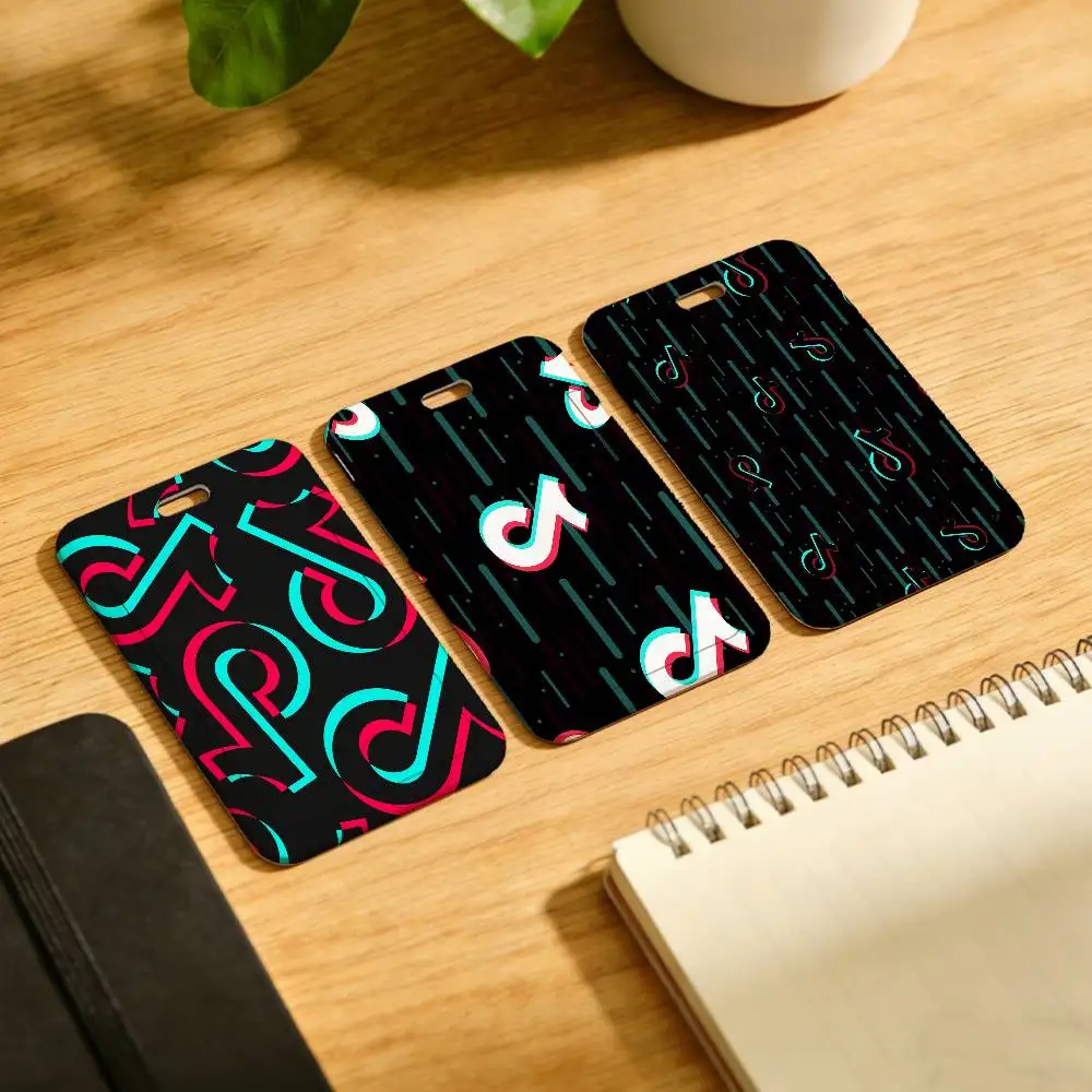 T-TiK-K T-ToK-K Fashion Holder Lanyard Card Cover Student Campus Hanging Neck Bag Card ID Card Holders Key Gifts