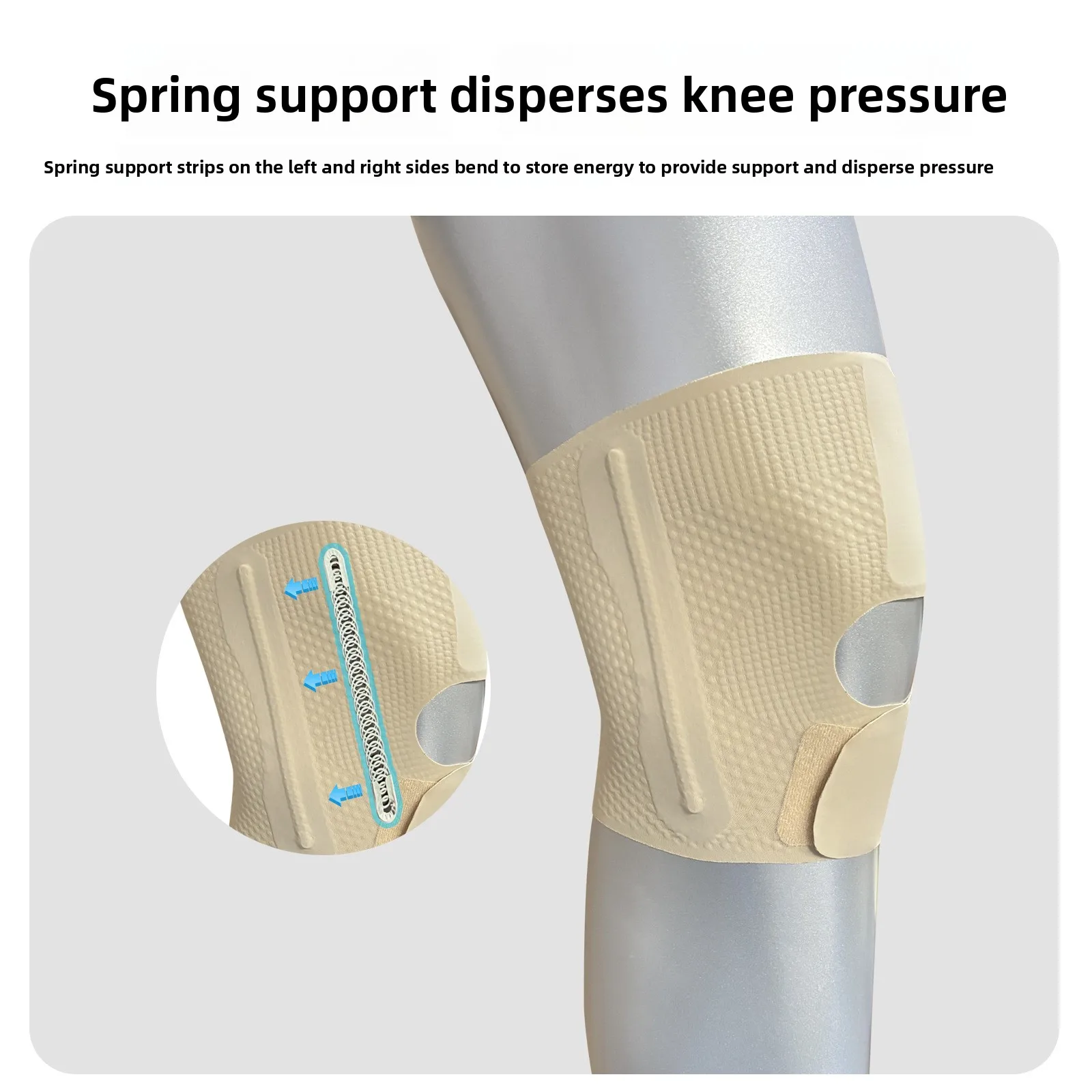 Thin Spring Summer Knee Brace for Women, Meniscus Support with Stays, Running Sports Knee Support