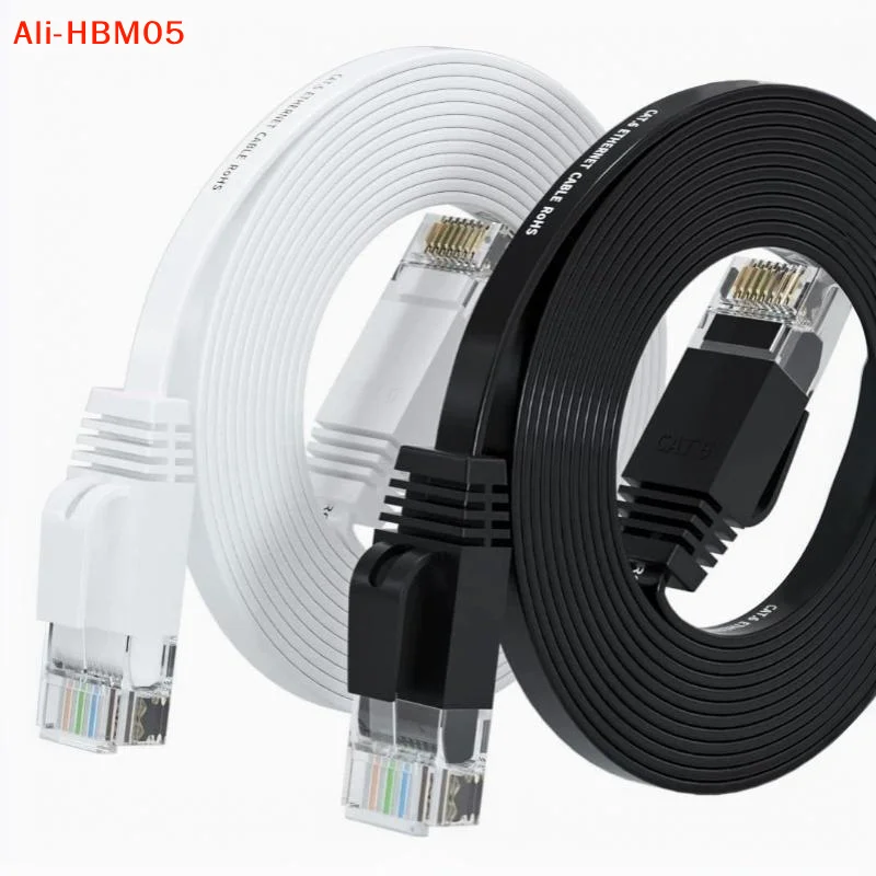 (HB05)1Pcs Cat6 Flat Network Cable 0.5/1/2/3 Meters Cat6 Gigabit Broadband Router Network Cable For Laptop Router PC Router